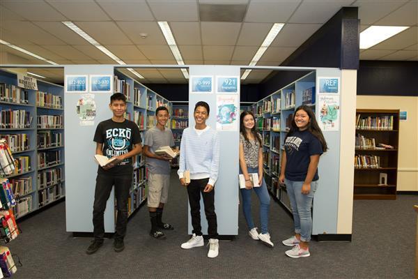 Students at Library