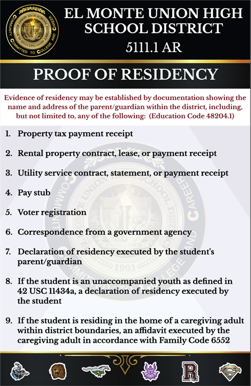 Proof Of Residency